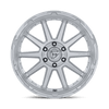 Circuit - 20in, Cast Aluminum, Gloss Silver W/ Machined Face, 20X10, 6X135, -18mm, 194933423149, SAE J2530 JWL VIA, 194933423149