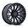 Trax - 17in, Cast Aluminum, Gloss Black Machined Face Dtcc, 17X9, 6X5.5, 1mm, 194933392568, SAE J2530 JWL VIA, 194933392568