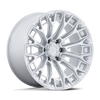Trax - 17in, Cast Aluminum, Gloss Silver W/ Machined Face, 17X9, 6X5.5, 1mm, 194933392162, SAE J2530 JWL VIA, 194933392162