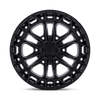 Celsius - 17in, Cast Aluminum, Matte Black W/ G-Blk Lip, 17X9, 6X5.5, 1mm, 194933368105, SAE J2530 JWL VIA, 194933368105
