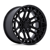 Celsius - 20in, Cast Aluminum, Matte Black W/ G-Blk Lip, 20X10, 6X135, -18mm, 194933368082, SAE J2530 JWL VIA, 194933368082