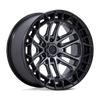 Celsius - 20in, Cast Aluminum, Matte Gunmetal W/ M-Blk Lip, 20X9, 6X5.5, 20mm, 194933368136, SAE J2530 JWL VIA, 194933368136