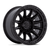Piston - 17in, Cast Aluminum, Blackout W/ Gloss Black Lip, 17X8.5, 5X4.5, 25mm, 194933379095, SAE J2530 JWL VIA, 194933379095