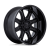 Darkstar - 22in, Cast Aluminum, Matte Black W/ Gloss Black Lip, 22X9, 5X5.5/150, 1mm, 194933309641,, 194933309641