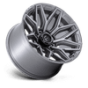 Flux - 20in, Cast Aluminum, Platinum, 20X10, 8X180, -18mm, 194933350322, SAEJ2530, 194933350322