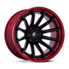 Burn - 20in, Fusion Forged, Matte Black W/ Candy Red Lip, 20X9, 6X135, 1mm, 194933351473, SAE J2530 JWL VIA, 194933351473