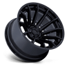 Burn - 24in, Fusion Forged, Matte Black W/ Gloss Black Lip, 24X12, 5X5.0, -44mm, 194933324637, SAE J2530 JWL VIA, 194933324637