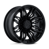 Mutiny - 22in, Fusion Forged, Matte Black W/ Gloss Black Lip, 22X10, 8X180, 0mm, 194933431489, SAEJ2530, 194933431489