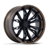 Mutiny - 20in, Fusion Forged, Matte Black W Gloss Bronze Lip, 20X9, 6X5.5, 1mm, 194933404407, SAEJ2530, 194933404407