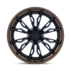 Mutiny - 22in, Fusion Forged, Matte Black W Gloss Bronze Lip, 22X10, 6X5.5, -18mm, 194933402076, SAEJ2530, 194933402076