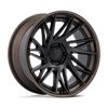 Dynamo - 22in, Fusion Forged, Matte Black W/ G-Bronze Lip, 22X9.5, 6X5.5, 20mm, 194933433483, SAEJ2530, 194933433483