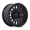 Rincon - 17in, Cast Aluminum, Matte Black W/ Gloss Black Lip, 17X9, 6X5.5, 25mm, 194933331321, SAE J2530 JWL VIA, 194933331321