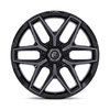 Flux - 20in, Cast Aluminum, Gloss Black Brush Fc Gray Dddt, 20X10, 6X135, -18mm, 194933309276, SAEJ2530, 194933309276