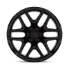 Flux - 24in, Cast Aluminum, Gloss Black, 24X10, 6X135, 0mm, 194933408597, SAEJ2530, 194933408597