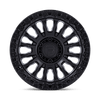 Rincon - 18in, Cast Aluminum, Matte Black W/ Gloss Black Lip, 18X9, 6X5.5, 1mm, 194933318278, SAE J2530 JWL VIA, 194933318278