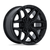 Flux - 18in, Cast Aluminum, Gloss Black, 18X9, 6X135, 1mm, 194933331871, SAEJ2530, 194933331871