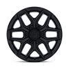 Flux - 18in, Cast Aluminum, Gloss Black, 18X9, 6X135, 1mm, 194933331871, SAEJ2530, 194933331871