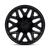Flux - 22in, Cast Aluminum, Blackout, 22X12, 8X6.5, -44mm, 194933349890, SAEJ2530, 194933349890