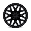 Flux - 22in, Cast Aluminum, Gloss Black, 22X10, 8X180, -18mm, 194933350025, SAEJ2530, 194933350025