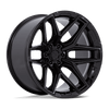Flux - 22in, Cast Aluminum, Gloss Black, 22X10, 6X135, -18mm, 194933331758, SAEJ2530, 194933331758