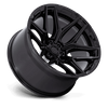 Flux - 22in, Cast Aluminum, Gloss Black, 22X10, 6X135, -18mm, 194933331758, SAEJ2530, 194933331758