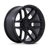 Flux - 18in, Cast Aluminum, Blackout, 18X9, 6X135, 1mm, 194933309177, SAEJ2530, 194933309177
