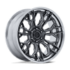 Hive - 22in, Fusion Forged, Gloss Gunmetal W/ Chrome Lip, 22X9.5, 6X5.5, 20mm, 194933435210, SAEJ2530, 194933435210