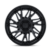 Dynamo - 22in, Fusion Forged, Matte Black W/ Gloss Black Lip, 22X10, 5X5.0, -18mm, 194933433681, SAEJ2530, 194933433681