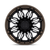 Mutiny - 20in, Fusion Forged, Matte Black W Gloss Bronze Lip, 20X9, 8X6.5, 1mm, 194933431434, SAEJ2530, 194933431434