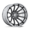 Burn - 20in, Fusion Forged, Platinum W/ Chrome Lip, 20X10, 6X5.5, -18mm, 194933325061, SAE J2530 JWL VIA, 194933325061