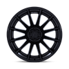 Burn - 22in, Fusion Forged, Matte Black W/ Gloss Black Lip, 22X10, 6X135, -18mm, 194933324682, SAE J2530 JWL VIA, 194933324682