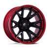Catalyst - 20in, Fusion Forged, Matte Black W/ Candy Red Lip, 20X9, 6X135, 20mm, 194933350551, SAE J2530 JWL VIA, 194933350551