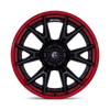 Catalyst - 20in, Fusion Forged, Matte Black W/ Candy Red Lip, 20X9, 6X5.5, 1mm, 194933325351, SAE J2530 JWL VIA, 194933325351