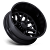 Flux Dually - 20in, Cast Aluminum, Blackout, 20X8.25, 8X210, -227mm, 194933370979, SAE J2530 JWL VIA, 194933370979
