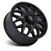 Flux Dually - 20in, Cast Aluminum, Gloss Black Brush Fc Gray Dddt, 20X8.25, 8X170, 104mm, 194933370801, SAE J2530 JWL VIA, 194933370801