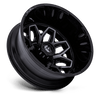 Flux Dually - 22in, Cast Aluminum, Gloss Black Brush Fc Gray Dddt, 22X8.25, 8X210, -227mm, 194933370528, SAE J2530 JWL VIA, 194933370528