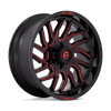 Hurricane - 20in, Cast Aluminum, Gloss Black Milled Red Tint, 20X9, 6X5.5, 1mm, 194933290840,, 194933290840