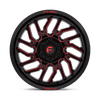 Hurricane - 20in, Cast Aluminum, Gloss Black Milled Red Tint, 20X9, 6X5.5, 1mm, 194933290840,, 194933290840