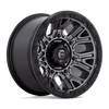 Traction - 20in, Cast Aluminum, Matte Gunmetal W/ Black Ring, 20X10, 5X5.0, -18mm, 194933200436, SAE J2530 JWL VIA, 194933200436