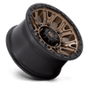 Traction - 17in, Cast Aluminum, Matte Bronze W/ Black Ring, 17X9, 6X5.5, 1mm, 194933196371, SAE J2530 JWL VIA, 194933196371