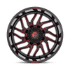 Hurricane - 20in, Cast Aluminum, Gloss Black Milled Red Tint, 20X9, 8X180, 20mm, 194933290918,, 194933290918