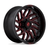 Hurricane - 20in, Cast Aluminum, Gloss Black Milled Red Tint, 20X10, 6X5.5, -18mm, 194933290970,, 194933290970