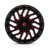 Hurricane - 20in, Cast Aluminum, Gloss Black Milled Red Tint, 20X10, 6X5.5, -18mm, 194933290970,, 194933290970