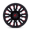Flame - 20in, Cast Aluminum, Gloss Black Mill W/ Candy Red, 20X9, 8X6.5, 20mm, 194933319695,, 194933319695