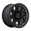 Traction - 17in, Cast Aluminum, Matte Black W Double Dark Tint, 17X9, 6X4.5, 1mm, 194933196470, SAE J2530 JWL VIA, 194933196470