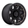 Traction - 17in, Cast Aluminum, Matte Black W Double Dark Tint, 17X9, 6X120, 1mm, 194933196456, SAE J2530 JWL VIA, 194933196456