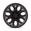Traction - 20in, Cast Aluminum, Matte Black W Double Dark Tint, 20X9, 6X5.5, 1mm, 194933211487, SAE J2530 JWL VIA, 194933211487