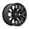 Flame - 20in, Cast Aluminum, Gloss Black Milled, 20X9, 6X5.5, 1mm, 194933291410,, 194933291410