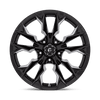 Flame - 20in, Cast Aluminum, Gloss Black Milled, 20X10, 5X5.5, -18mm, 194933189335,, 194933189335