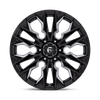 Flame - 20in, Cast Aluminum, Gloss Black Milled, 20X9, 6X135, 1mm, 194933291403,, 194933291403